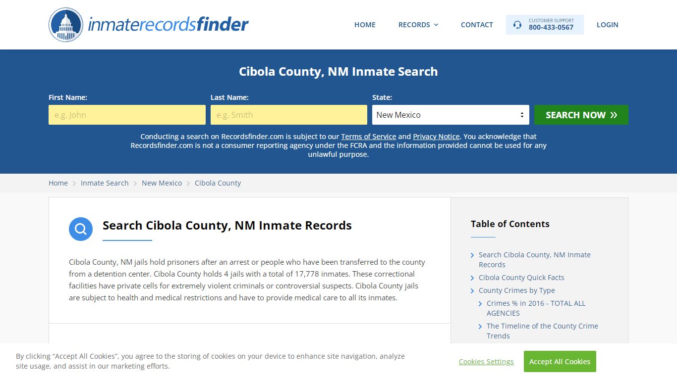 Cibola County, NM Inmate Lookup & Jail Records Online