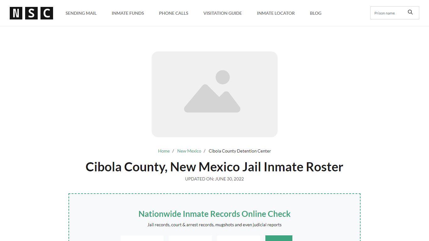 Cibola County, New Mexico Jail Inmate List