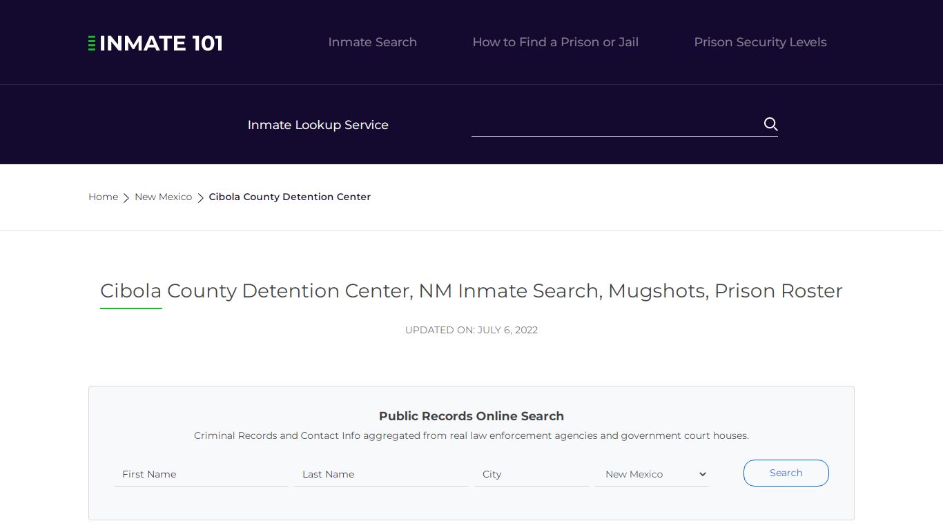 Cibola County Detention Center, NM Inmate Search, Mugshots ...